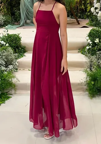 Vestido vermelho de festa
