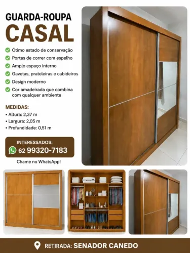 Vendo guarda-roupa de casal