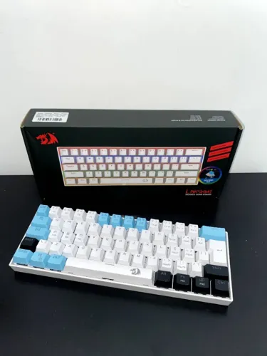 Teclado Mecânico Redragon Lakshmi 60% com Caixa + Cabo Redragon Original