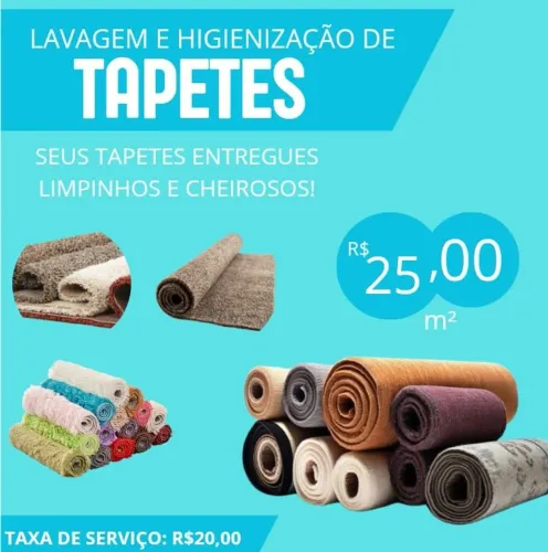 Lavamos todos os tipos de tapetes 