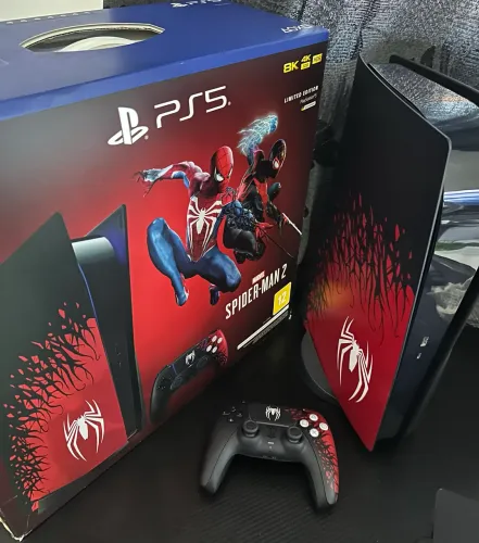 PS5 Edição Limitada Homem-Aranha Spider-Man 2 Completo Na Caixa + DualSense Exclusivo