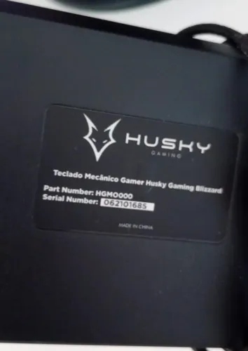 Teclado Mecânico Gamer Husky Blizzard, 60%, RGB, Switch Gateron Red, ABNT2, Preto