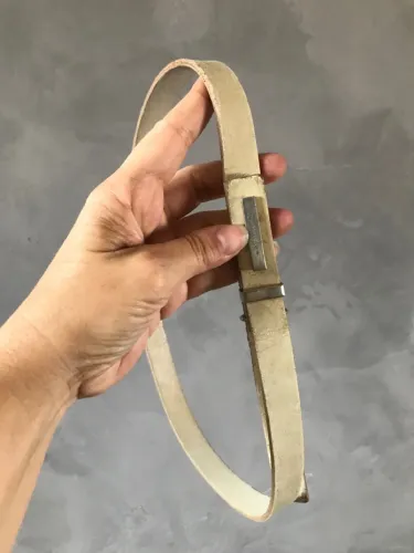 Cinto Off White em Couro Legítimo