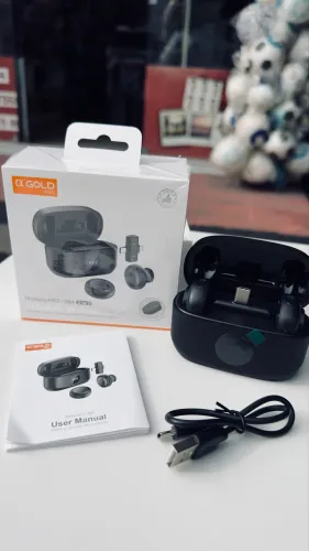 Microfone Lapela com Redução de Ruído IA