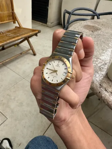 Relógio omega Constellation aço / ouro 18k