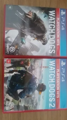 CD's de jogos originais para PlayStation 4 seminovos, sem arranhões, capa plástica estojo