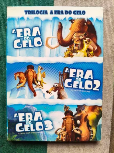 Box 3 DVDs Trilogia A Era do Gelo