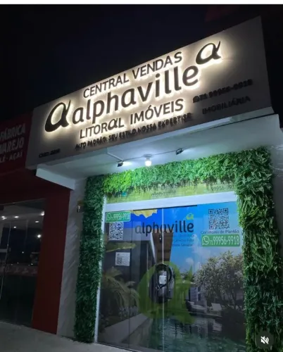Letreiro com ilumincação comunicação visual 
