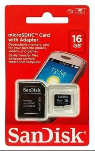 Cartão De Memória 16gb Micro Sd Sdhc Sandisk