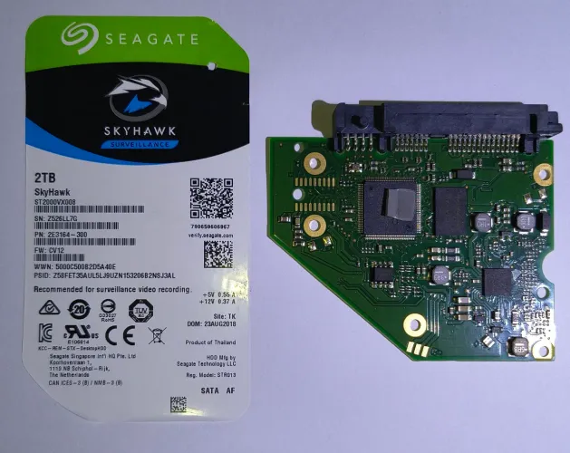 Placa lógica para HD ST2000VX008 2TB (somente placa, funcionando)