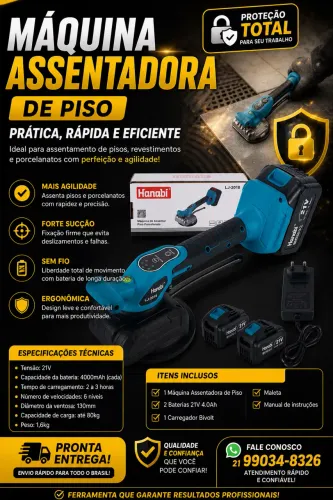 MÁQUINA DE ASSENTAR PISO BARATA