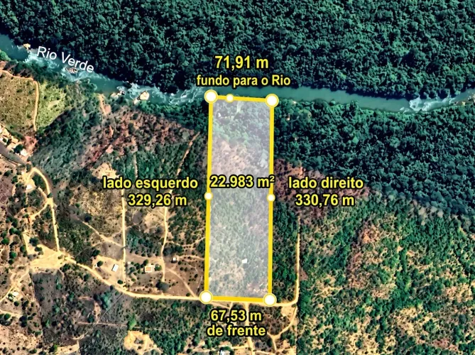 . Rancho Beira Rio 2 Hectares Padre Bernardo Ideal P/ Pesca e Lazer -