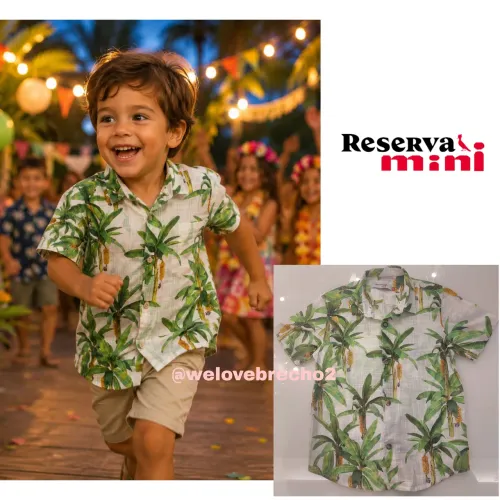 Camisa botão Reserva Mini Tam 4 anos 