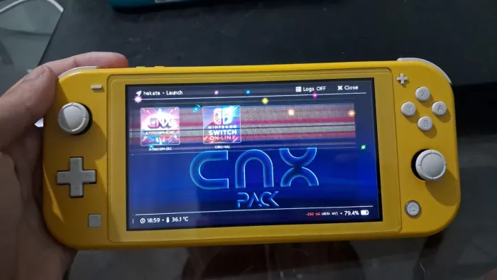 Switch lite desbloqueado com defeito cronico na tela