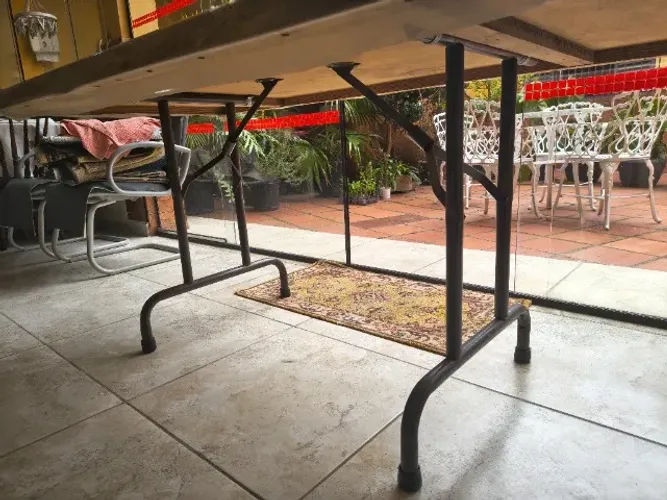 Mesa para área de churrasco 1,85m x 0,85m sem cadeiras