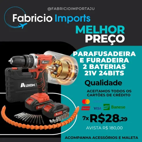 PARAFUSADEIRA 21V COM MALETA