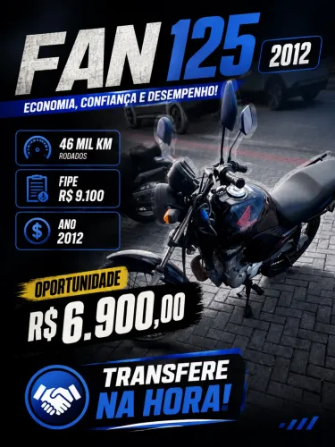 Cg fan 125 abaixo da fipe