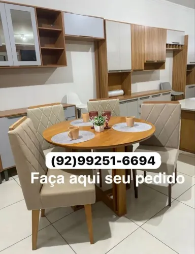 mesa de jantar redonda 4 lugares