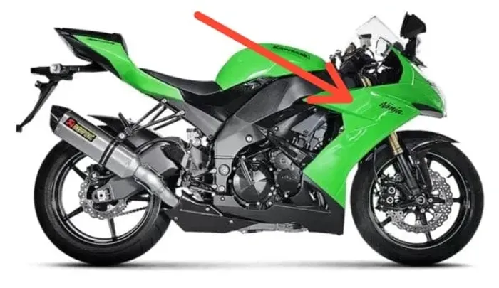 CARENAGENS LATERAIS KAWASAKI ZX10R 2008-2010 - CARENAGEM NOVA