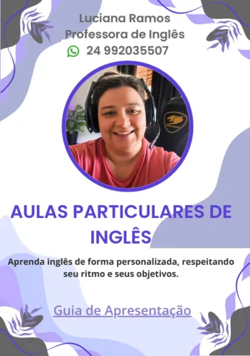 Aula/Curso Particular de Inglês Online