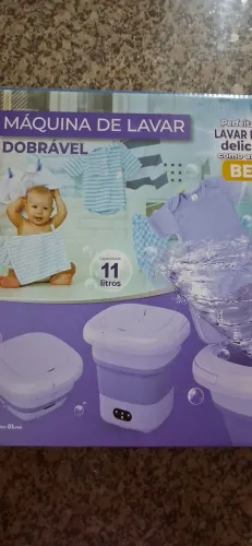 Máquina de lavar dobrável