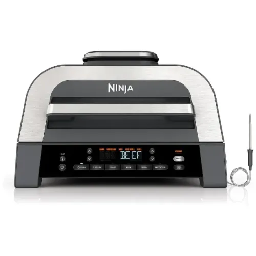 Grelhador/Fritadeira Elétrica Ninja Foodi DG551 Smart XL 6 Em 1 1760 W - Inox/Cinza Escuro