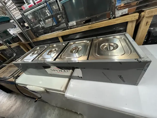 RECHAUD TÉRMICO SPOLU 4 CUBAS 24L | INOX | 220V | SPL-504 | PARCELAMOS NO CARTÃO