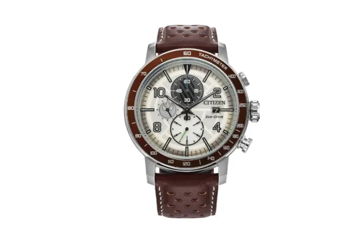 Relógio masculino Citizen Eco Drive Star Wars Luke Skywalker em aço inoxidável, 44 mm