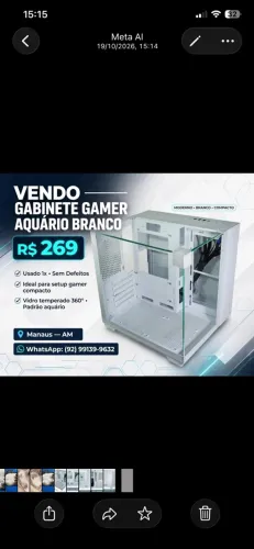 Vendo esse gabinete custo benefício.