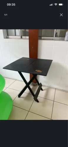 Mesa dobrável para churrasco