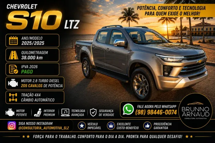 Chevrolet S10 Pick-up LTZ 2.8 TDI 4X4 CD Dies.aut 2025