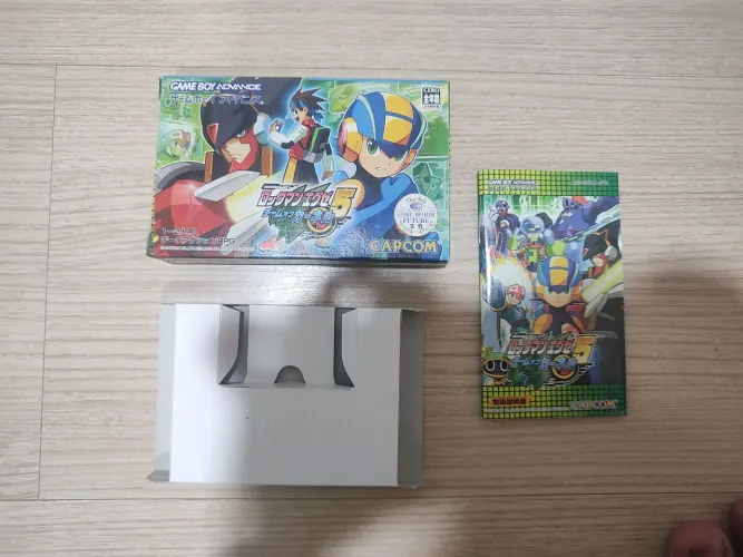 Caixa e manual Rockman EXE 5 Team Colonel