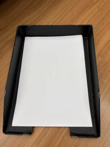 2 bandejas organizadoras de papel para escritório