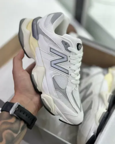 Tênis New Balance 9060 Unissex Couro Off-White Premium - Disponível 34 AO 43
