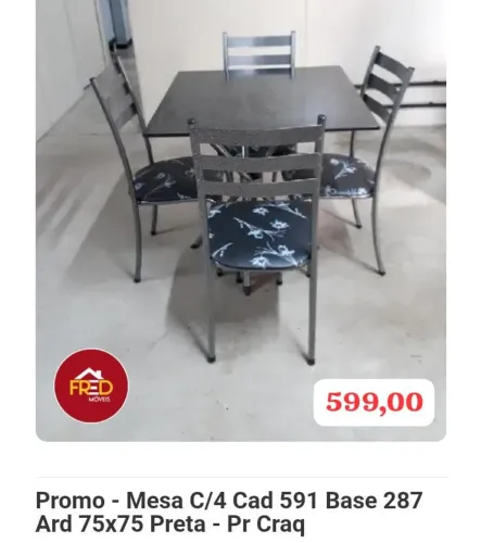 Mesa de jantar valores nas fotos 