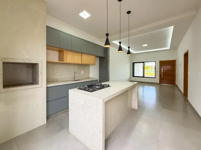 Casa 3 quartos no Cond. Eville - térrea, sala e cozinha gourmet integradas, num dos melhor