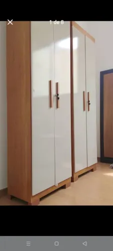 Guarda roupa 2 portas MDF com chave