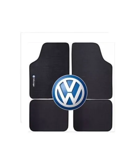 Jogo de Tapete universal wave Volkswagen Preto com Logo 4