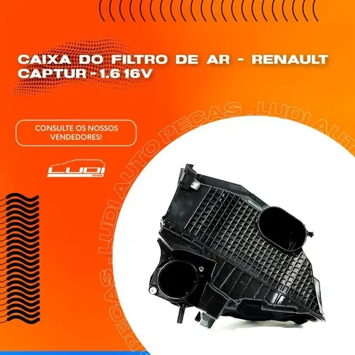 caixa do filtro de ar - renault captur - 1.6 16v.