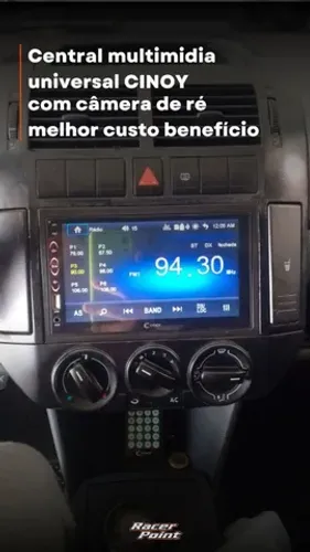 Central Multimídia Universal com Câmera de ré 