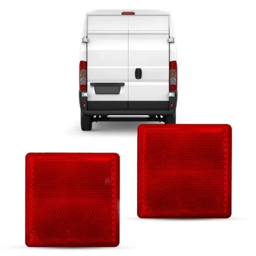Lanterna Parachoque Fiat Ducato 1998 à 2017 Cargo/Van - Traseiro Vermelho D/E - Refletiva