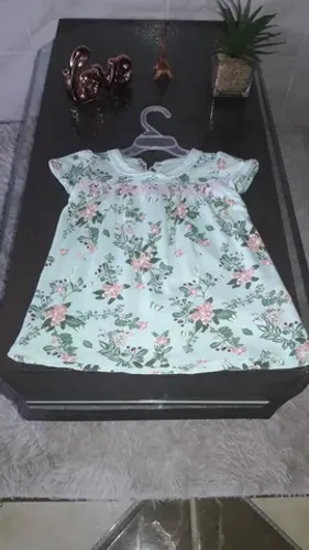 Vestido verde Florido baby