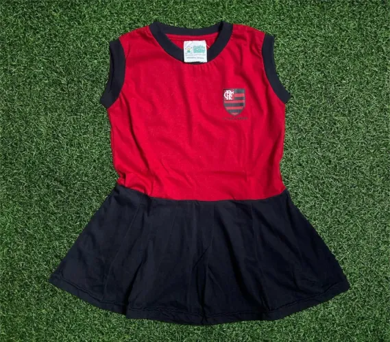 Vestido Infantil Flamengo