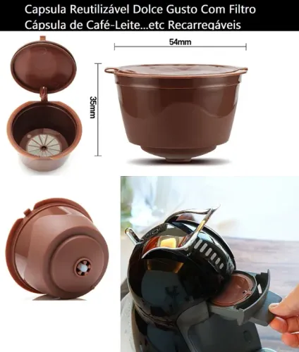 Capsula Re-Utilizavel Cafeteira Dolce Gusto 