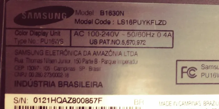 Monitor Samsung 16 polegadas - Top! Baratoooo