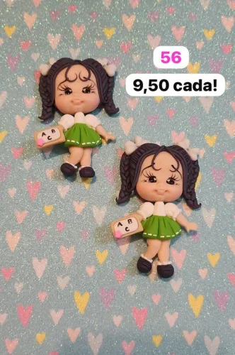 Apliques pra laços biscuit