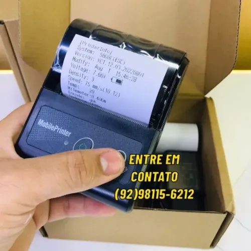 Impressora Termica Bluetooth Cupom Pedido Ifood Qr Cod Entrega Gratis