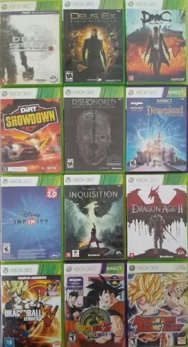 Jogos de Xbox 360 mídia física originais 