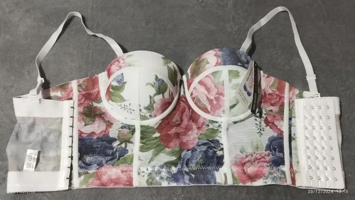 Corset Top Floral Renda
