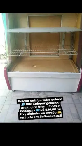 Balcão expositor gelado 110v motor original Gelopar